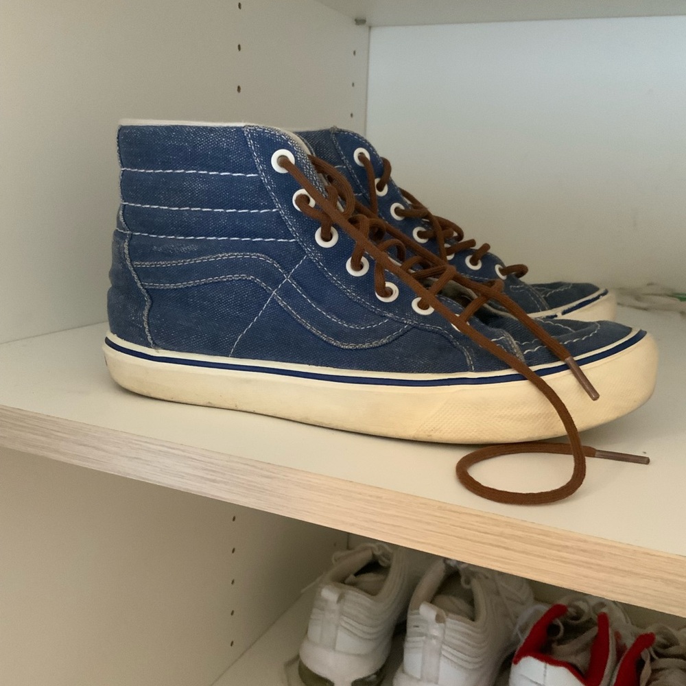 High top vans blue